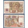 100 Francs Jeune Paysan filigrane inversé TB 1.10.1953 Billet de la banque de France