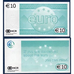 10 euros NCR Non Daté Neuf billet Fantaisie