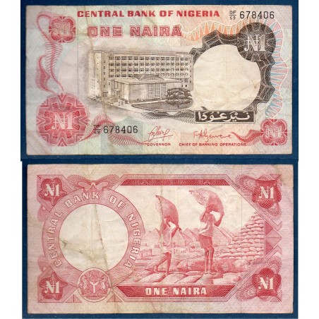 Nigeria Pick N° 15a TB, Billet de Banque de 1 Naira 1973-1978