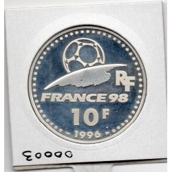10 francs argent BE 1996 coupe du monde 98 pièces de monnaies de Paris