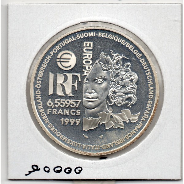 6.55957 francs argent BE 1999 Europa Art Gothique pièces de monnaies de Paris