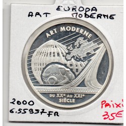6.55957 francs argent BE 2000 Europa Art moderne pièces de monnaies de Paris