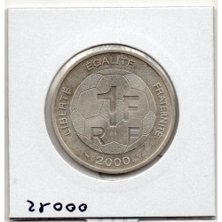 1 franc argent BU 2000 Championnat Europe Football pièces de monnaies de Paris