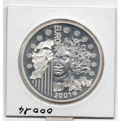 6.55957 francs argent BE 2001 Parité Franc euro pièces de monnaies de Paris