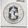 1 1/2 euro argent BE 2003 Semeuse, Carte de l'europe pièces de monnaies de Paris