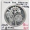 1 1/2 euro argent BE 2003 Tour de France, Contre la Montre pièces de monnaies de Paris
