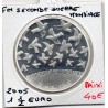 1 1/2 euro argent BE 2005 Fin de la Seconde guerre mondiale pièces de monnaies de Paris