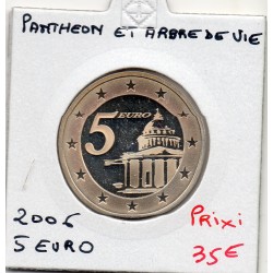 5 euros argent BE 2005 Panthéon et arbre de vie pièces de monnaies de Paris
