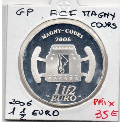 1 1/2 euro argent BE 2006 Grand prix de l'ACF pièces de monnaies de Paris