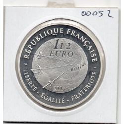 1 1/2 euro argent BE 2006 JO beijing 2008 Escrime, pièces de monnaies de Paris