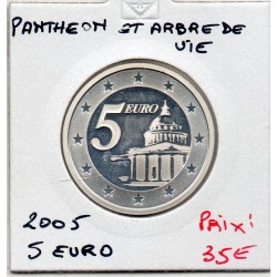 5 euros argent BE 2006 Panthéon et arbre de vie pièces de monnaies de Paris
