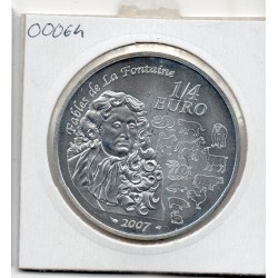 1/4 euro argent BU 2007 Année du cochon pièces de monnaies de Paris