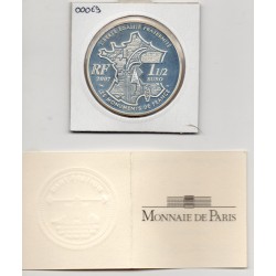 1 1/2 euro argent BE 2007 Pont Neuf pièces de monnaies de Paris