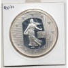 5 euros argent BE 2007 Semeuse 5 ans Introduction de l'euro pièces de monnaies de Paris