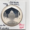 10 euros argent BE 2010 Unesco Taj Mahal pièces de monnaies de Paris