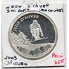 10 euros argent BE 2009 jeux d'hiver de Vancouver, Ski Alpin pièces de monnaies de Paris