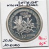 10 euros argent BE 2010 Semeuse, le nouveau franc pièces de monnaies de Paris