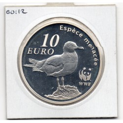 10 euros argent BE 2011 WWF Le goeland d'Audouin pièces de monnaies de Paris