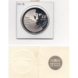 10 euros argent BE 2011 Albert Camus, l'étranger pièces de monnaies de Paris