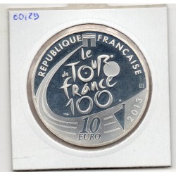 10 euros argent BE 2013 Tour de France, Maillot blanc Pièces de monnaies de Paris