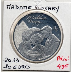 10 euros argent BE 2013 Madame Bovary Pièces de monnaies de Paris
