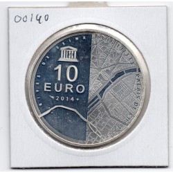 10 euros argent BE 2014, Unesco Tour Eiffel Pièces de monnaies de Paris