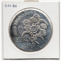 10 euros argent BE 2015, Raymond Poincaré Pièces de monnaies de Paris