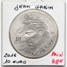 10 euros argent BE 2016, Jean Gabin Pièces de monnaies de Paris