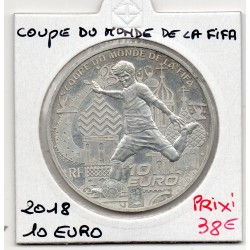 10 euros argent BE 2018, Coupe du monde FIFA Pièces de monnaies de Paris