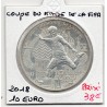 10 euros argent BE 2018, Coupe du monde FIFA Pièces de monnaies de Paris