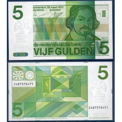 Pays Bas Pick N°95, Spl Billet de Banque de 5 Gulden 1973