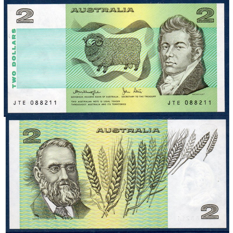 Australie Pick N°43c, Neuf Billet de banque de 2 Dollars 1979