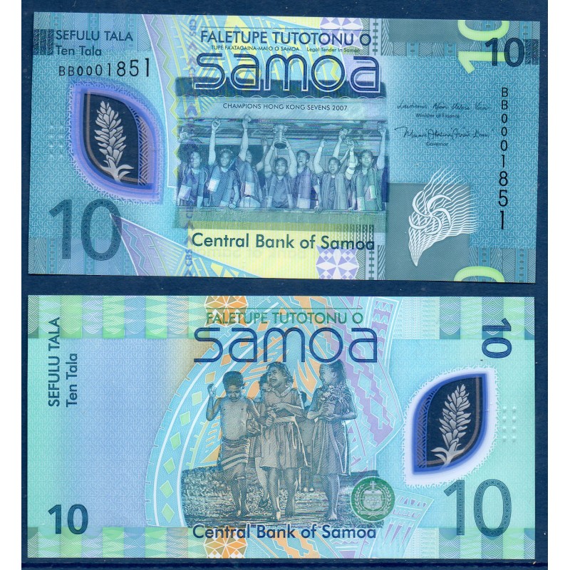 Samoa Pick N°48a, neuf Billet de banque de 10 Tala 2023