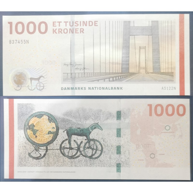 Danemark Pick N°69b, Neuf Billet de banque de 1000 Kroner 2012