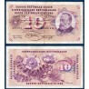 Suisse Pick N°45b, TB Billet de banque de 10 Francs 20.10.1955