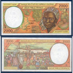 Afrique Centrale Pick 403La pour le Gabon, TTB Billet de banque de 2000 Francs CFA 1993