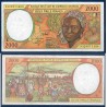 Afrique Centrale Pick 403La pour le Gabon, TTB Billet de banque de 2000 Francs CFA 1993