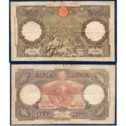 Italie Pick N°68, Billet de banque de 100 Lire 23.8.1943