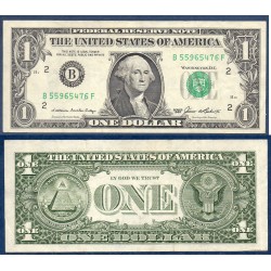 Etats Unis Pick N°474, TTB DC NEw York Billet de banque de 1 Dollar 1985 Série B
