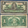 Canada Pick N°58d, B Billet de banque de 1 dollar 1937