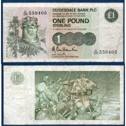 Ecosse Pick N°211d, TB Billet de banque de 1 pound 1987-1988