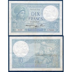 10 Francs Minerve TTB 28.9.1939 Billet de la banque de France