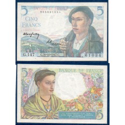 5 Francs Berger Sup 30.10.1947 Billet de la banque de France