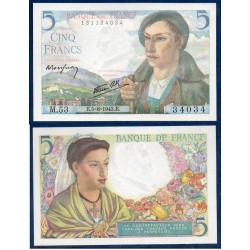 5 Francs Berger neuf 15.8.1943 Billet de la banque de France