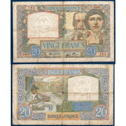 20 Francs Science et Travail B 19.12.1940 Billet de la banque de France