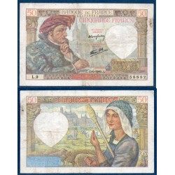 50 Francs Jacques Coeur TB 13.6.1940 Billet de la banque de France