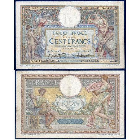 100 Francs LOM TB 26.6.1923 Billet de la banque de France