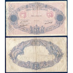 500 Francs Bleu et Rose TB 19.8.1926 Billet de la banque de France