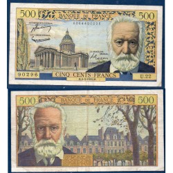 500 Francs Victor Hugo TB 4.3.1954 Billet de la banque de France