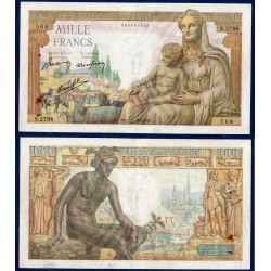 1000 Francs Déméter TTB 7.1.1943 Billet de la banque de France